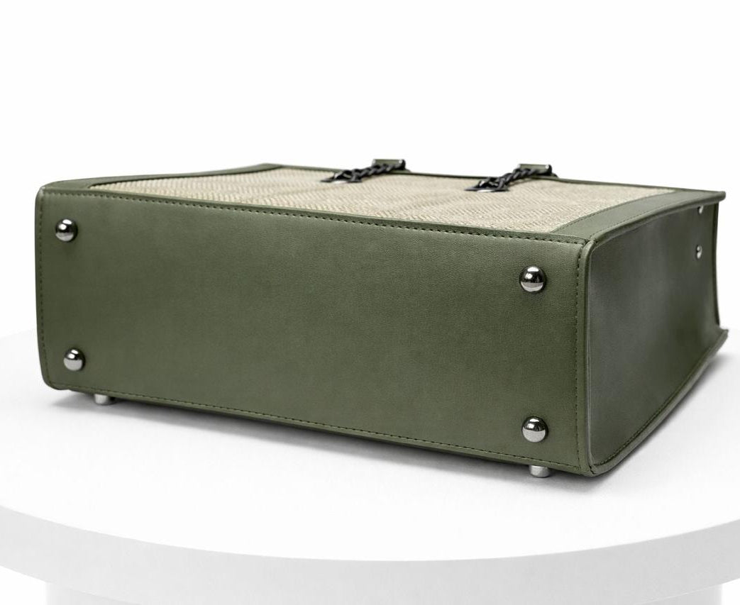 URBAN CHIC - GREEN WITH COMBINATION BEIGE COLOR