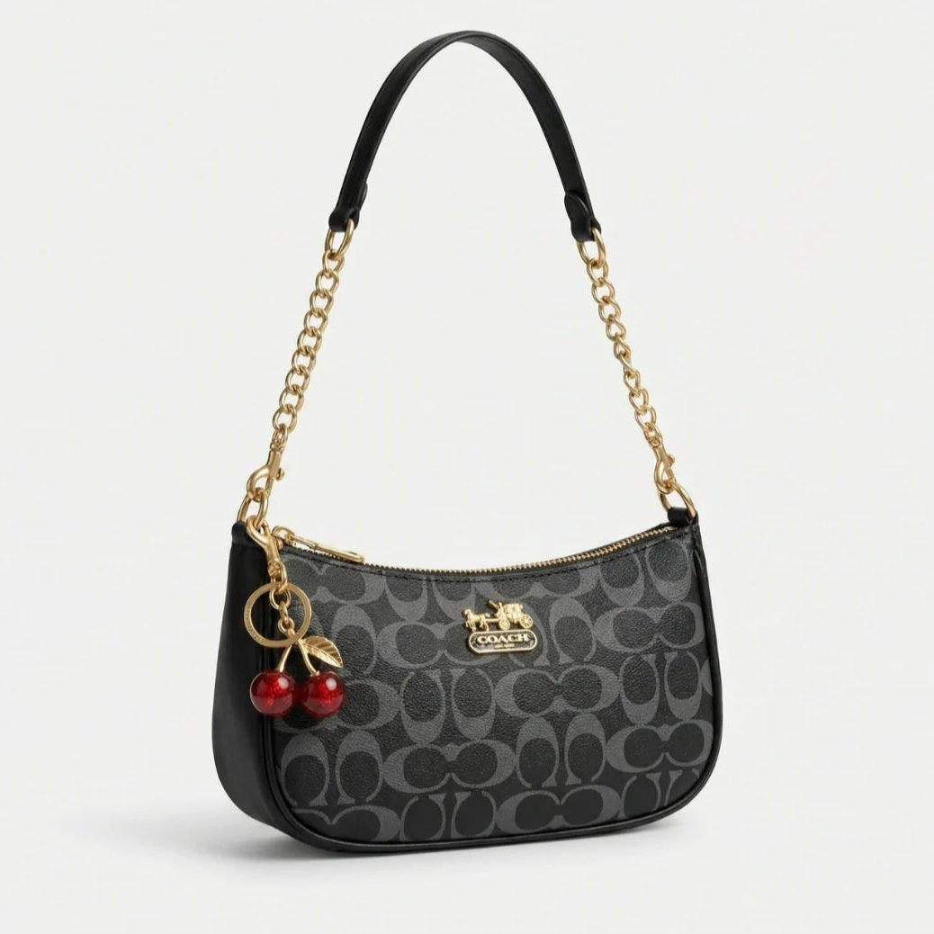 Signature classic Bagiffy collection -  Black. ( with cherry key chain )