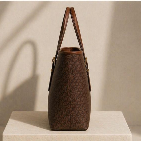 Elegant MK Monogram Large Shoulder Bag for Women - Office & Casual Wear