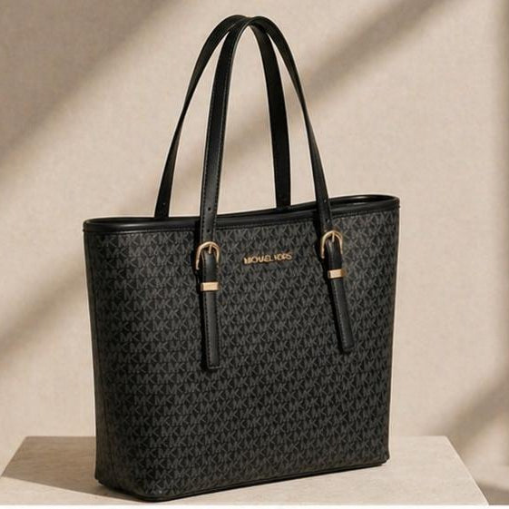 Elegant MK Monogram Large Shoulder Bag for Women - Office & Casual Wear