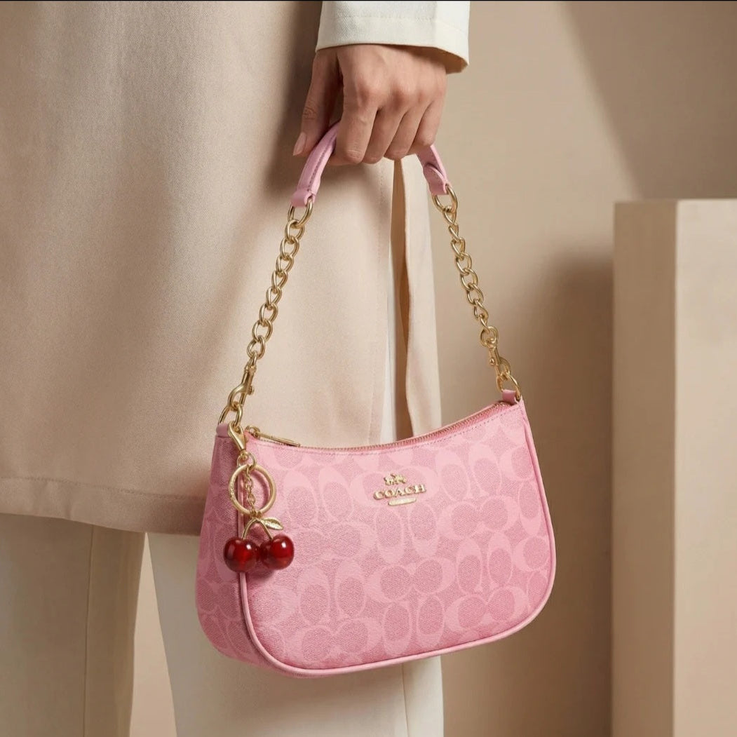 Signature classic Bagiffy collection - Baby pink. ( with cherry key chain )