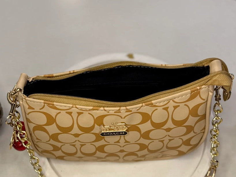 Signature Classic Bagiffy collection - Golden sand ( with cherry key chain )