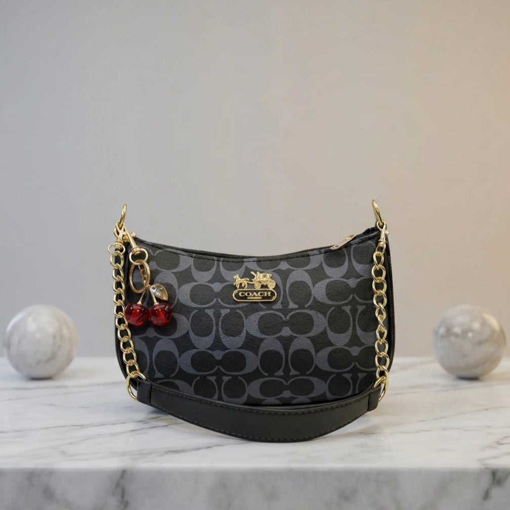 Signature classic Bagiffy collection -  Black. ( with cherry key chain )