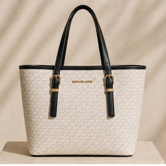 Elegant MK Monogram Large Shoulder Bag for Women - Office & Casual Wear