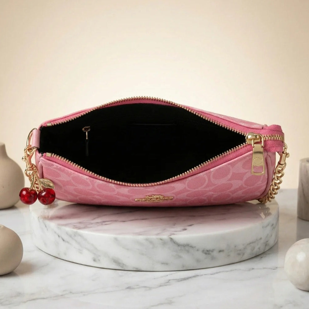 Signature classic Bagiffy collection - Baby pink. ( with cherry key chain )
