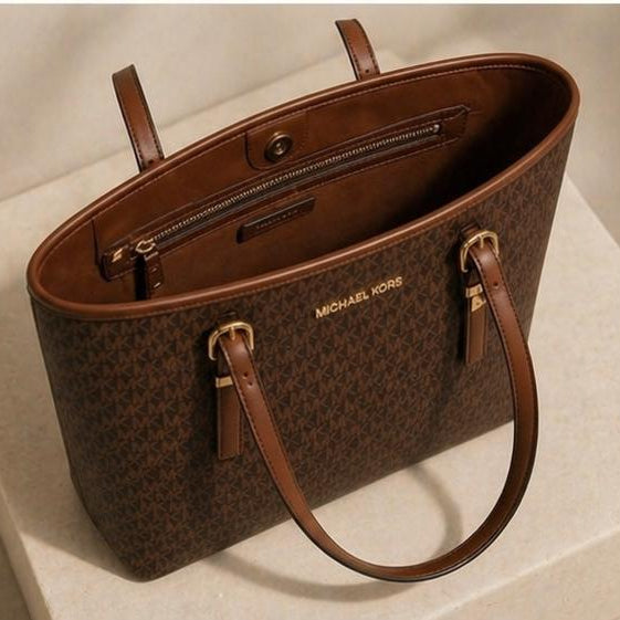 Elegant MK Monogram Large Shoulder Bag for Women - Office & Casual Wear