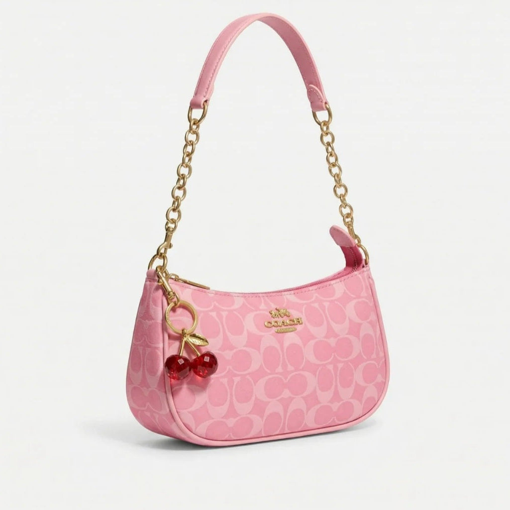 Signature classic Bagiffy collection - Baby pink. ( with cherry key chain )